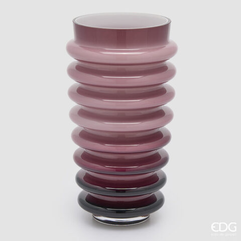 EDG Enzo De Gasperi - Vaso Dischi Svasato H30 D17 Cm Pink