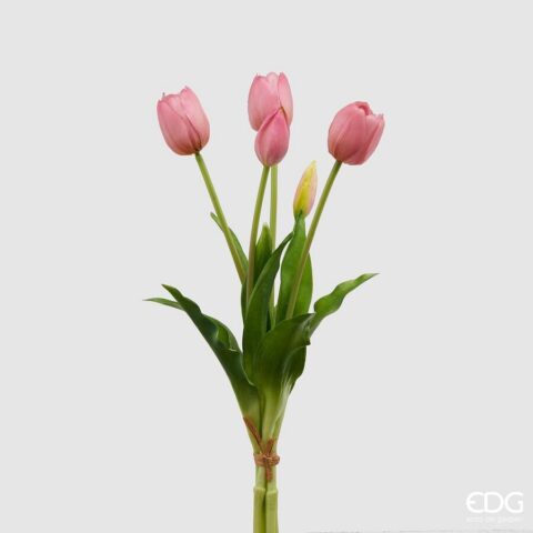 EDG Enzo De Gasperi - Bouquet di Tulipani artificiale OLIS in gomma