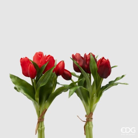 EDG Enzo De Gasperi - Bouquet di Tulipani artificiale OLIS in gomma