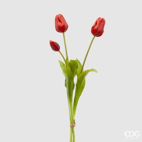 EDG Enzo De Gasperi - Bouquet di Tulipani artificiale OLIS in gomma