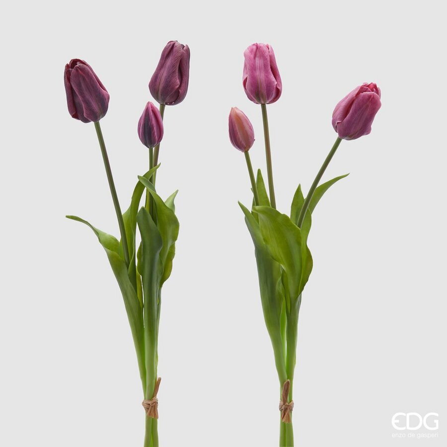 EDG Enzo De Gasperi - Bouquet di Tulipani artificiale OLIS in gomma