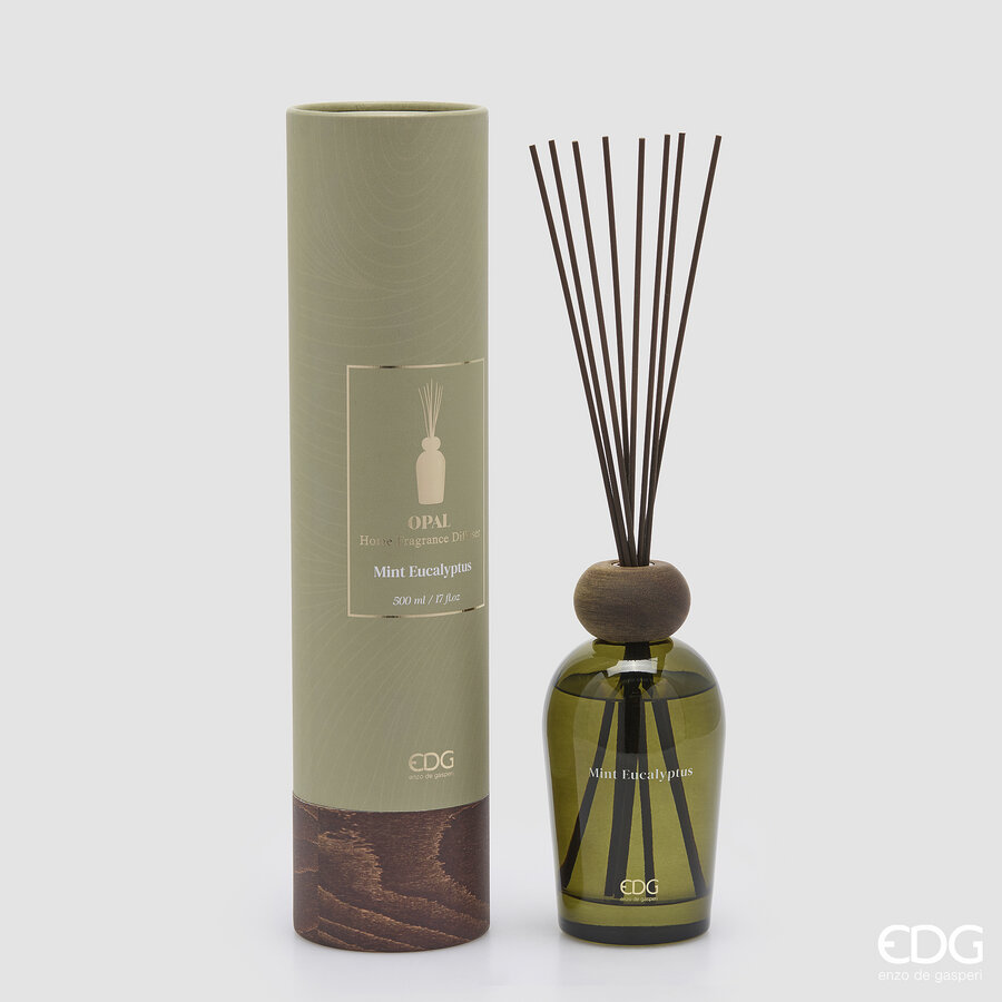 EDG Enzo De Gasperi - Profumatore Bottiglia Opal 500 Ml Mint Eucalyptus