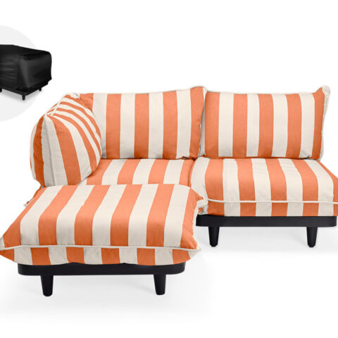 Fatboy - Paletti Set Medium LEFT Stripe Orange Creme