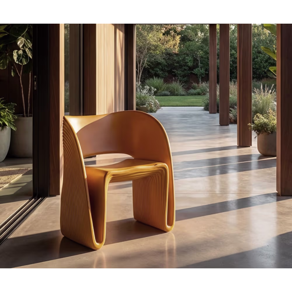 Poltrona Sand Senape Cm 65x57,5x76 Cm - immagine 3
